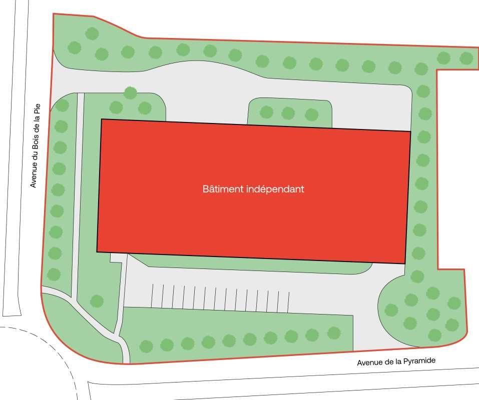 Location entrepots 3384 m² non divisibles