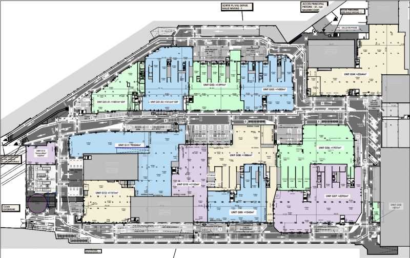 Location entrepots 44583 m² divisibles à partir de 20196 m²