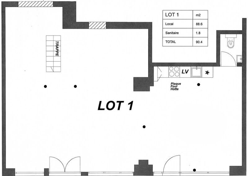 Location entrepots 90 m² non divisibles