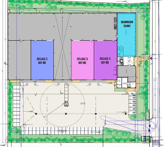 Location entrepots 2137 m² divisibles à partir de 334 m²
