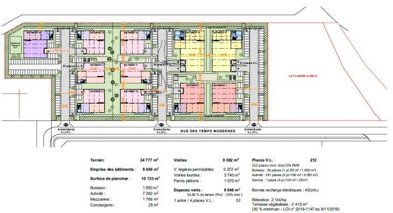Location bureaux 804 m² non divisibles