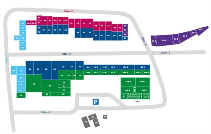 Location entrepots 1656 m² divisibles à partir de 116 m²