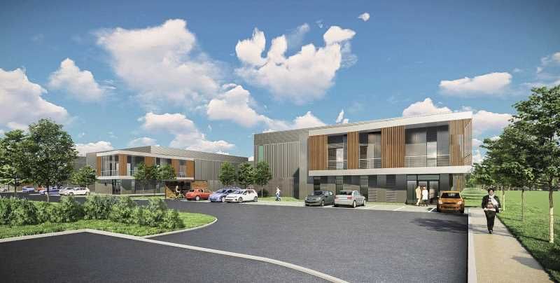 Dans la Zac de la Régale, dans un parc d'activité