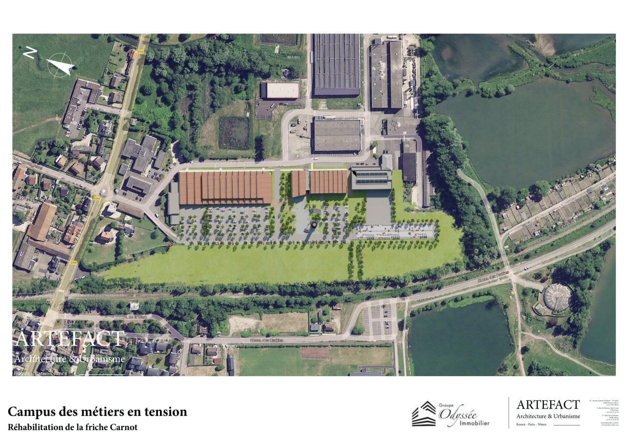 2746 m² pour ce bureaux en vente à Arques-la-bataille