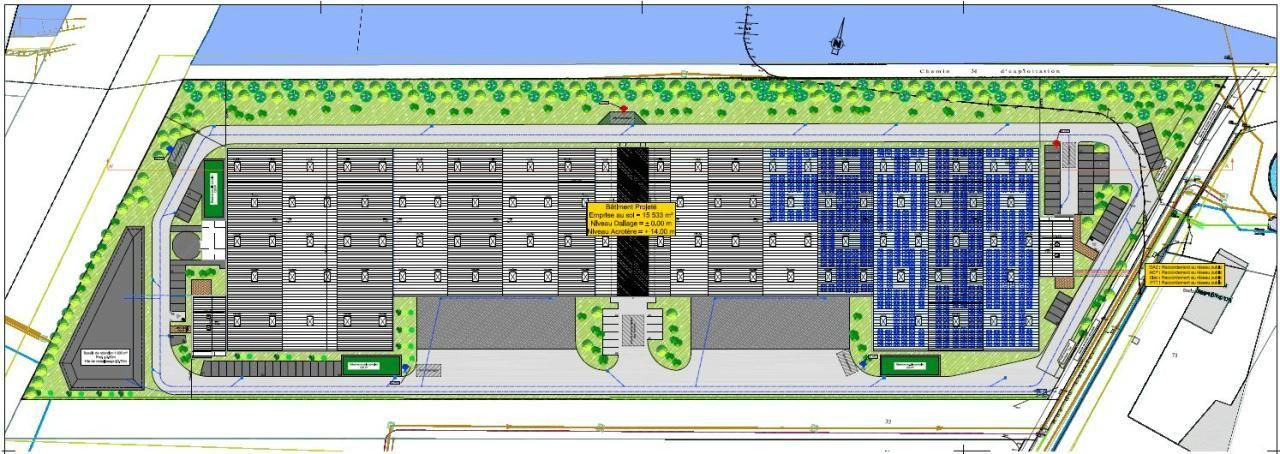 15496 m² pour cetentrepôts classe a en location à Cernay
