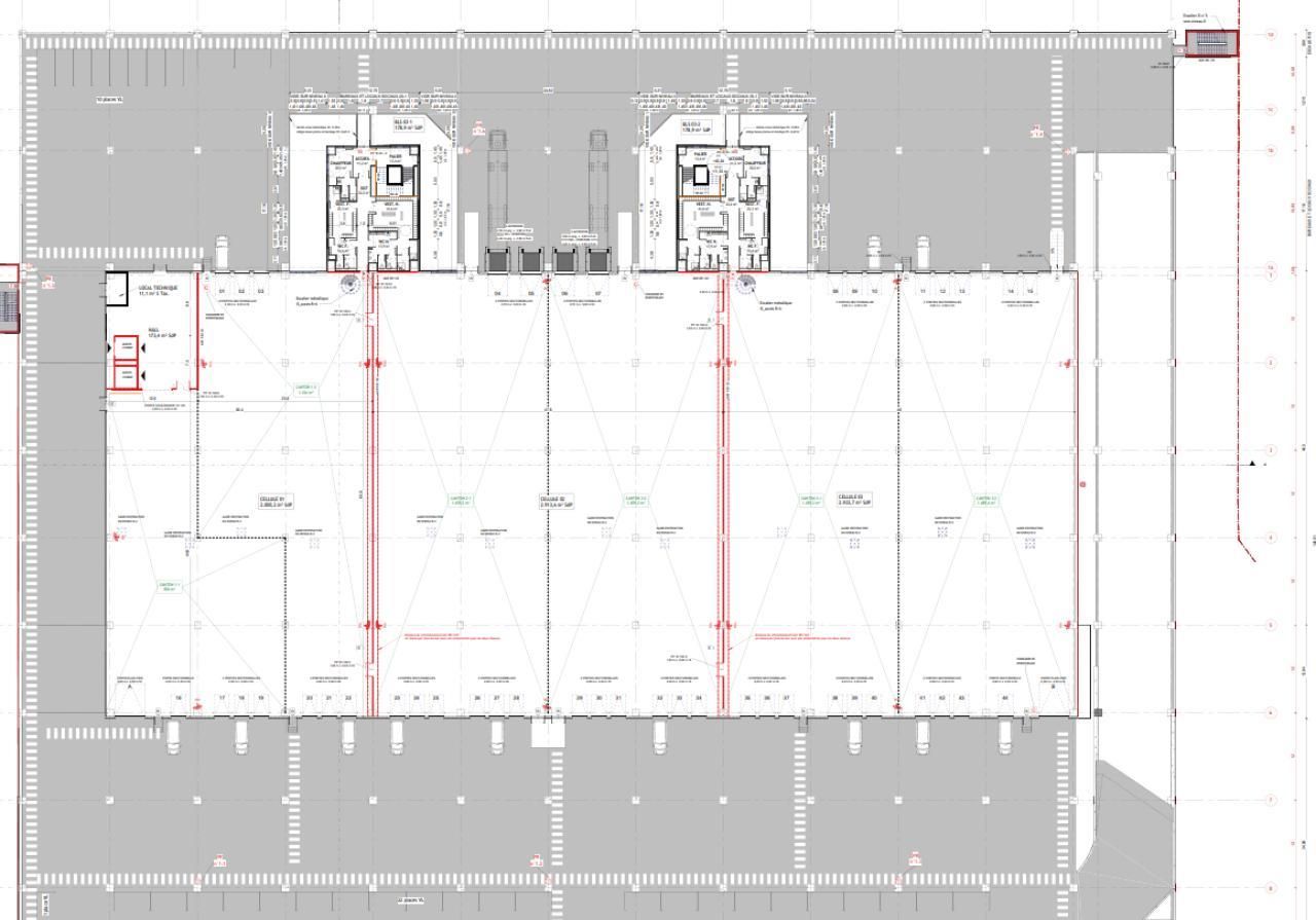 Location Entrepôts classe C 8759 m² divisibles 95870 Bezons
