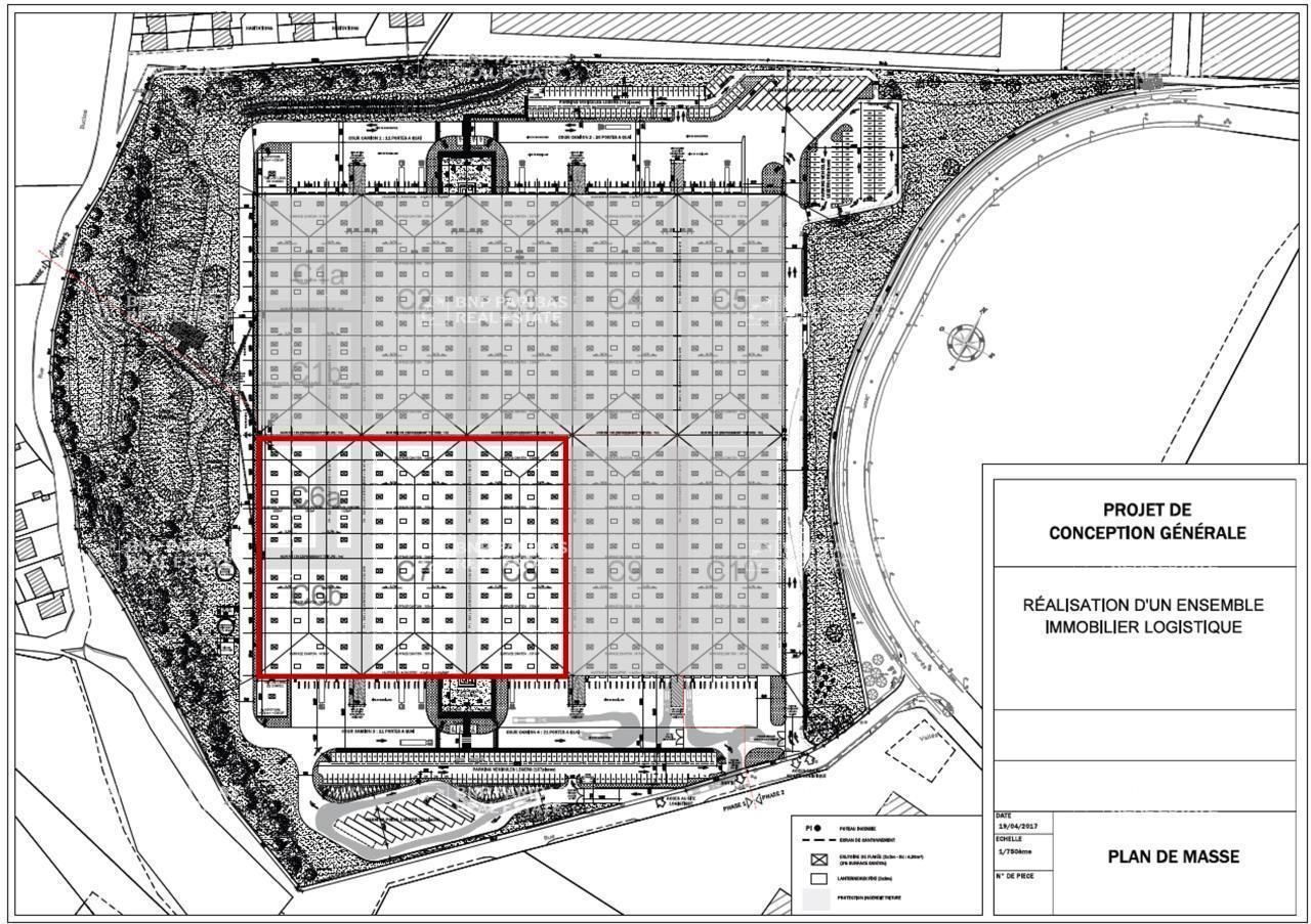 18960.64 m² pour cetentrepôts classe a en location à Marly-la-ville