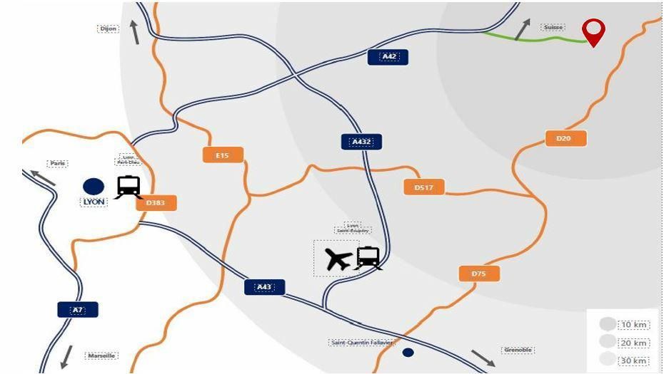 44043 m² pour cetentrepôts classe a en location à Blyes