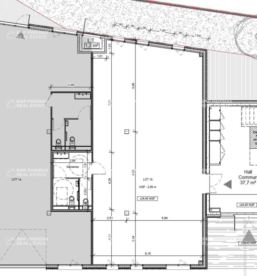 753 m² pour ce bureaux en vente à Le bignon