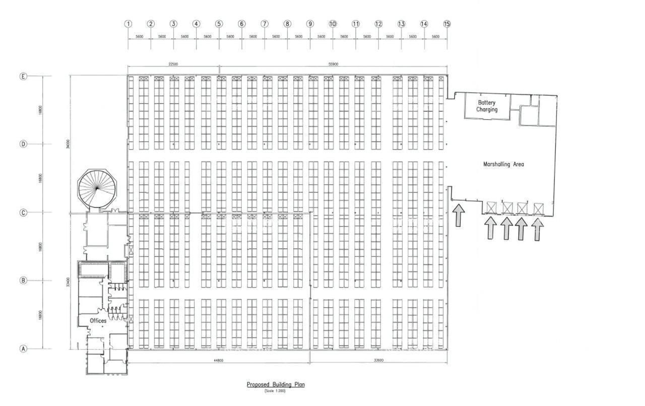 6450 m² pour cetentrepôts classe b en location à Gellainville