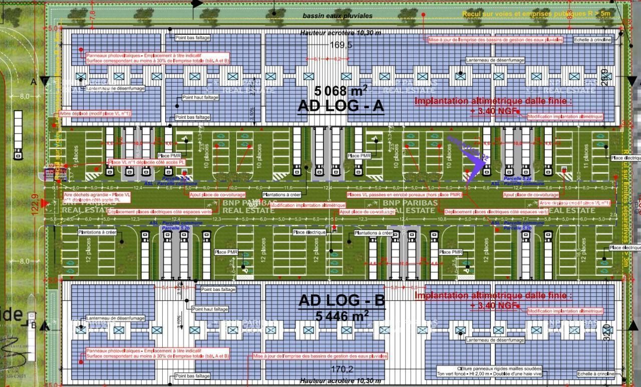 11644 m² pour ce activité en location à Marck