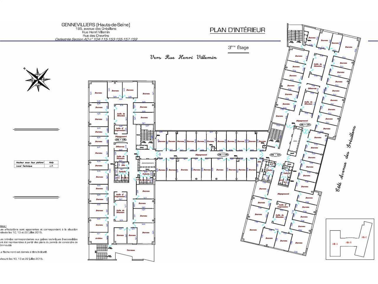 Location Bureaux 10392 m² divisibles 92230 Gennevilliers