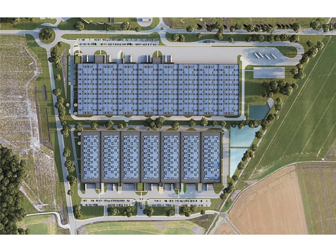 Location entrepots 25155 m² non divisibles