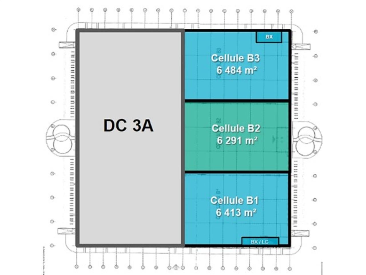 Location entrepots 20422 m² non divisibles