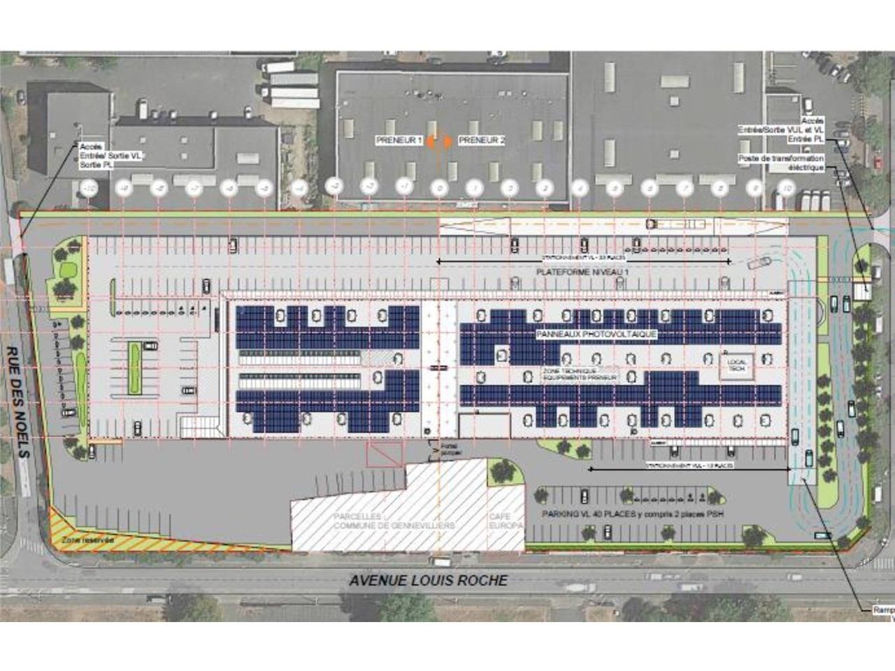 Location entrepots 8228 m² non divisibles