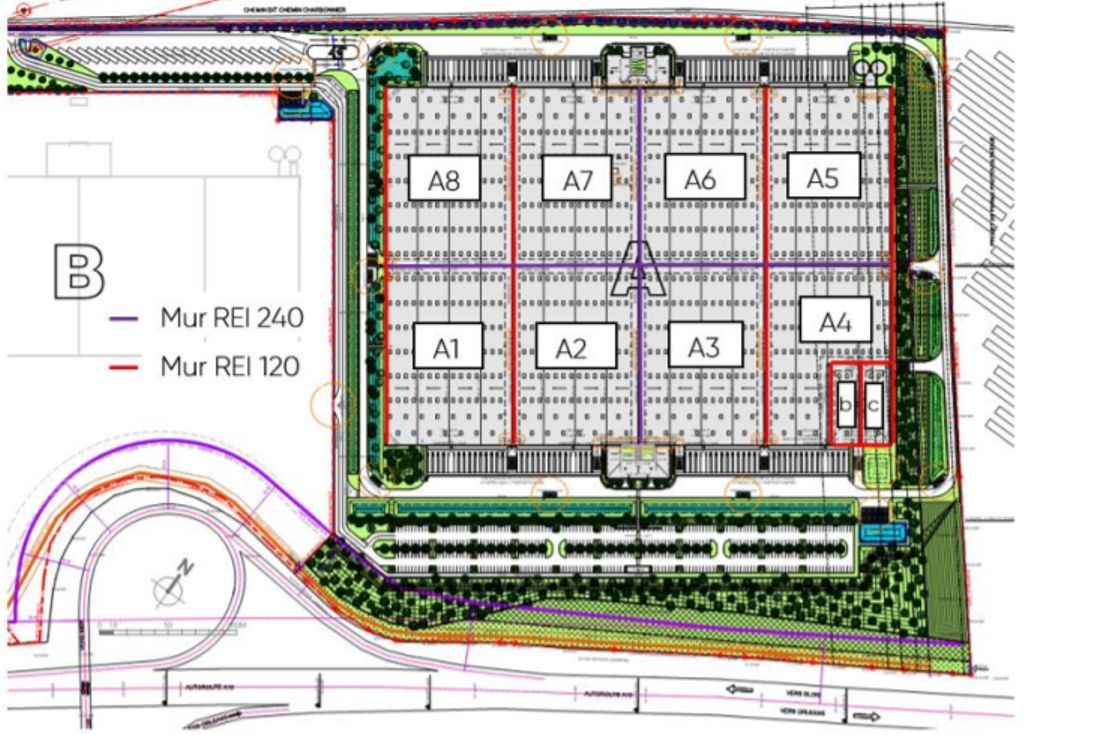 Location entrepots 151455 m² divisibles à partir de 19203 m²