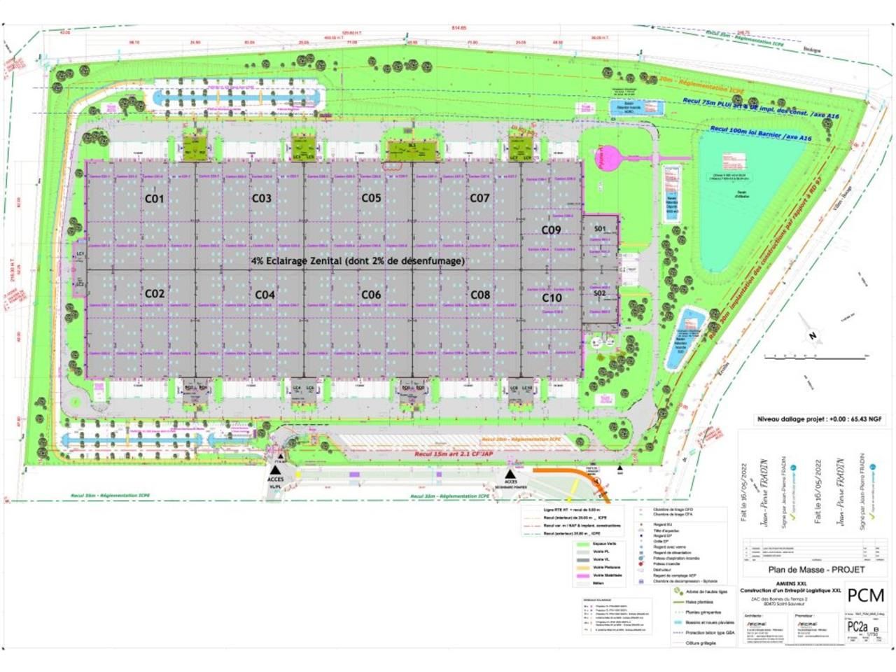 Location entrepots 30383 m² non divisibles