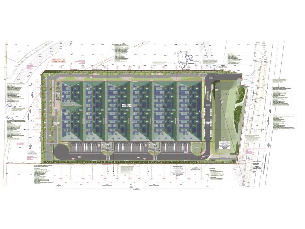 Location entrepots 32997 m² non divisibles