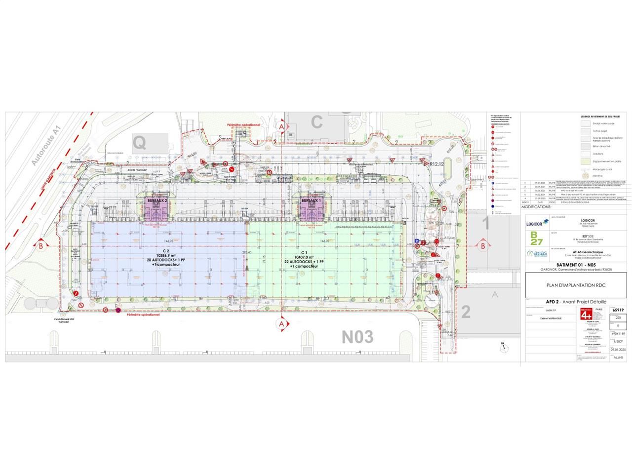 Location entrepots 36312 m² divisibles à partir de 450 m²