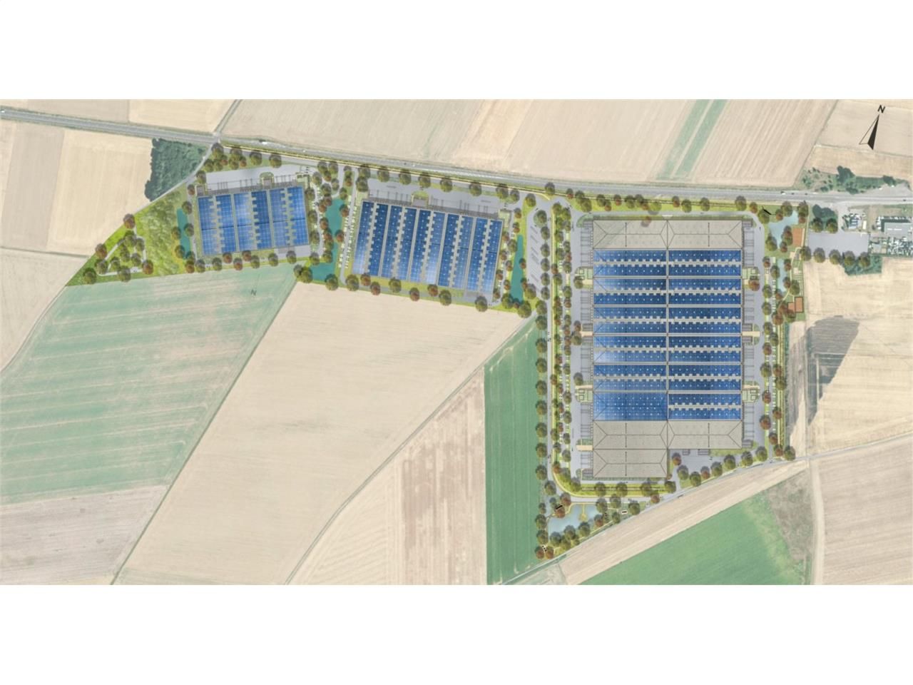 Location entrepots 156280 m² divisibles à partir de 18140 m²