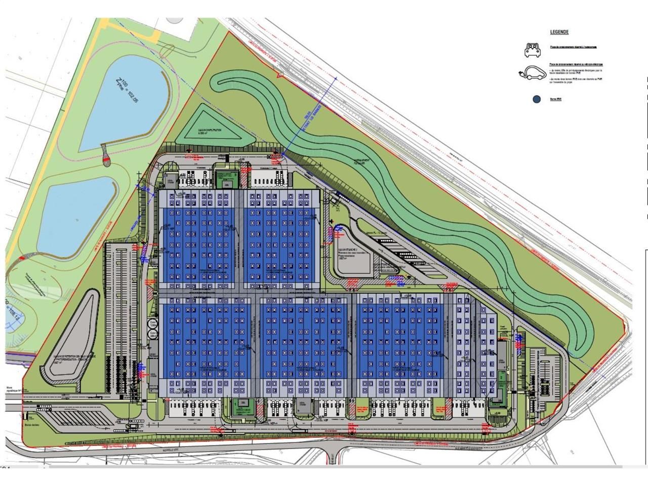 Location entrepots 61550 m² divisibles à partir de 5430 m²