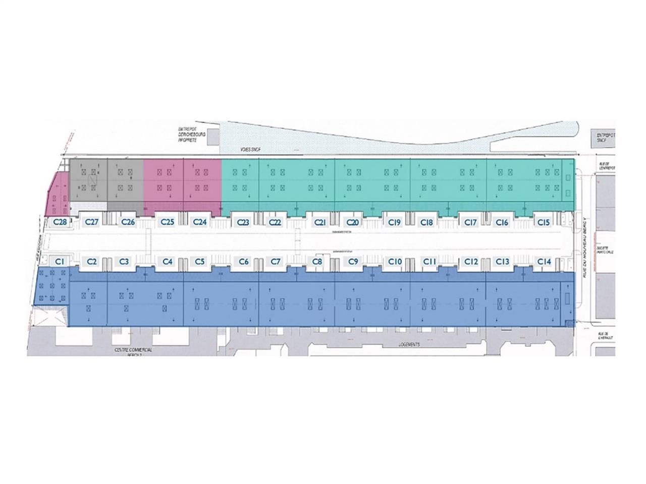 Location entrepots 14611 m² divisibles à partir de 2000 m²