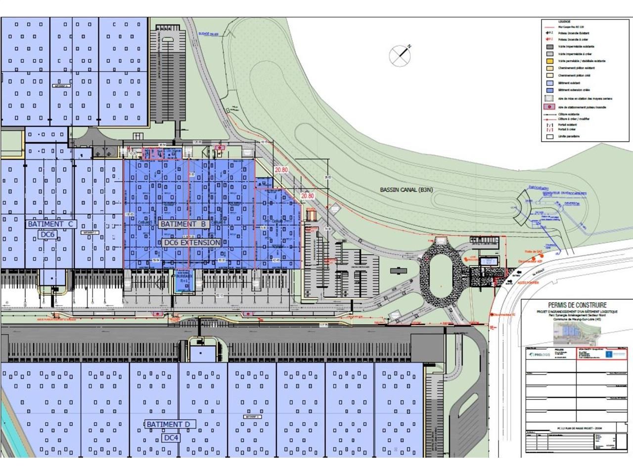 Location entrepots 15931 m² non divisibles