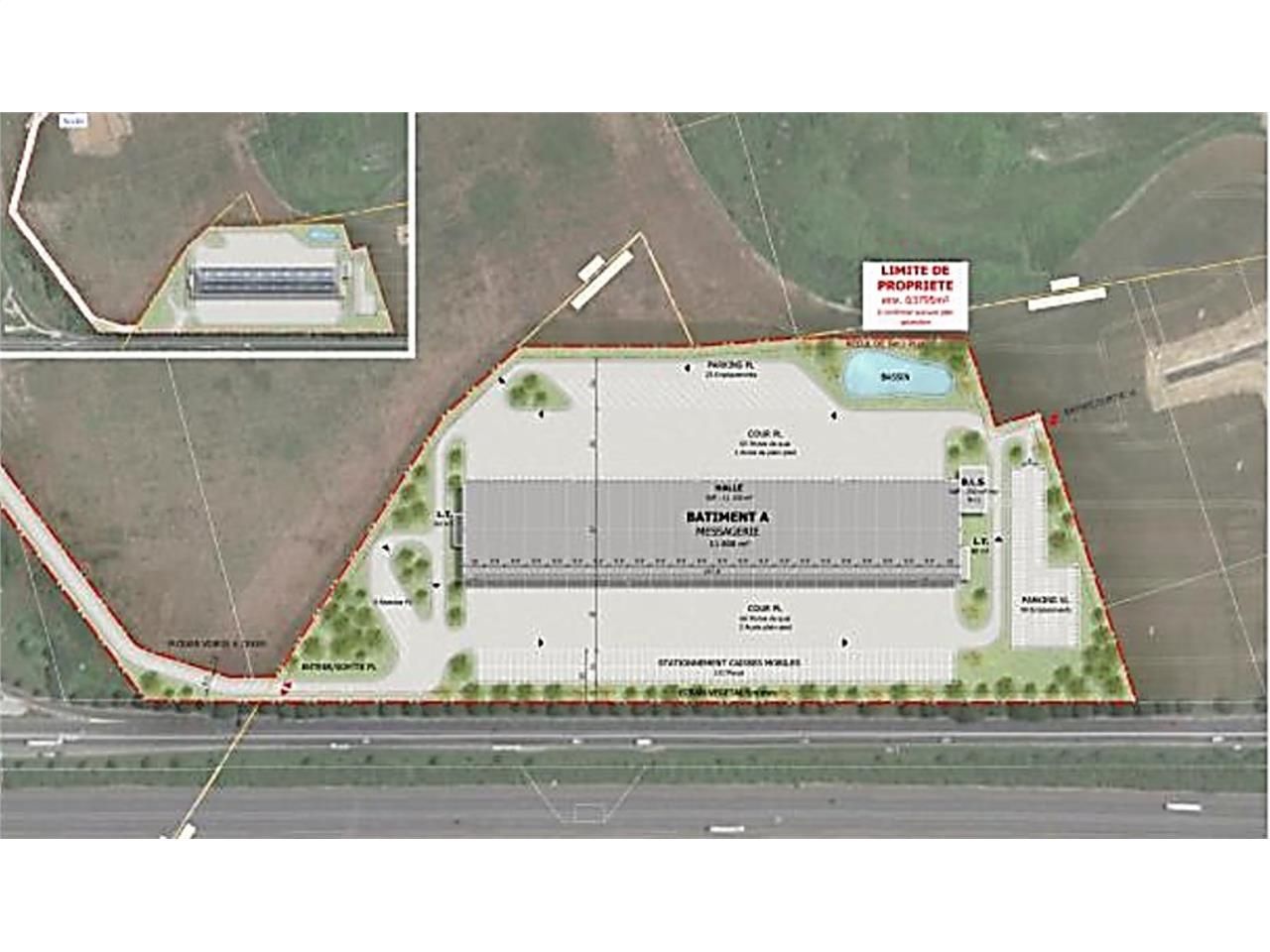 Location entrepots 11810 m² non divisibles