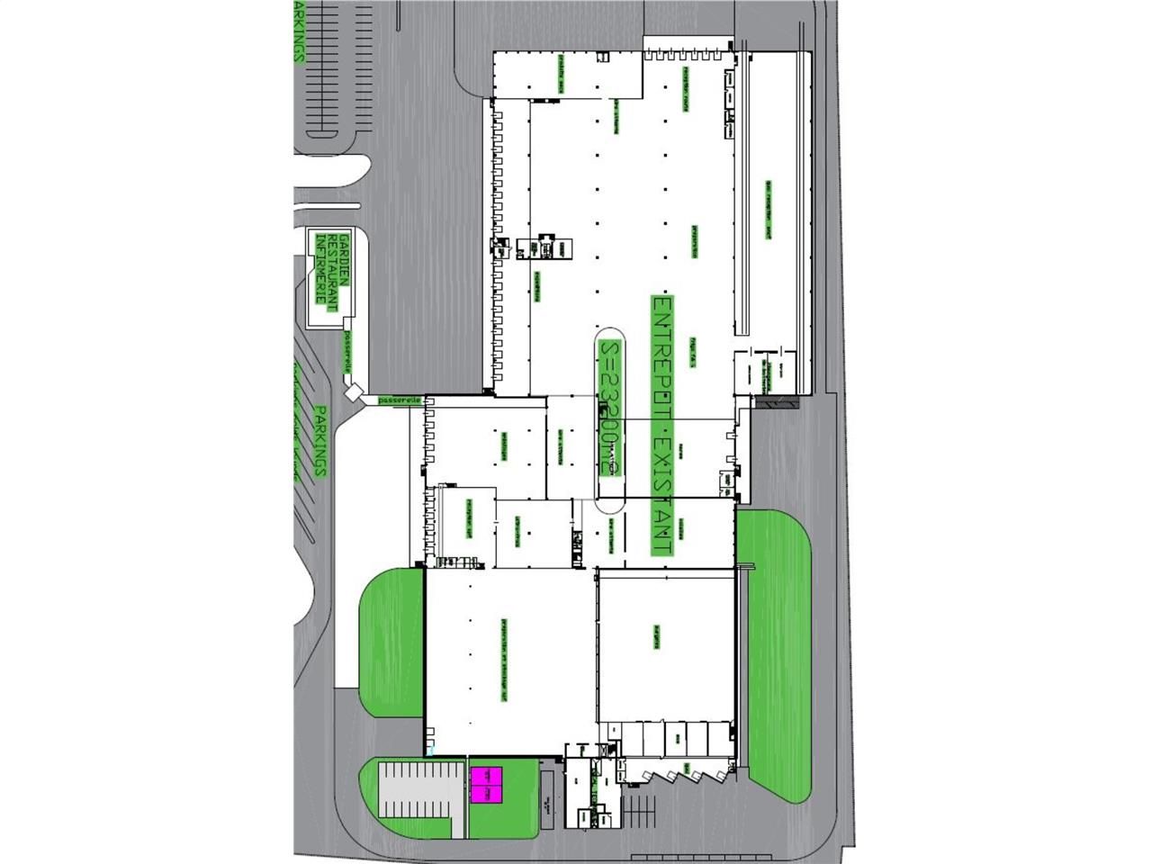 Location entrepots 7000 m² non divisibles