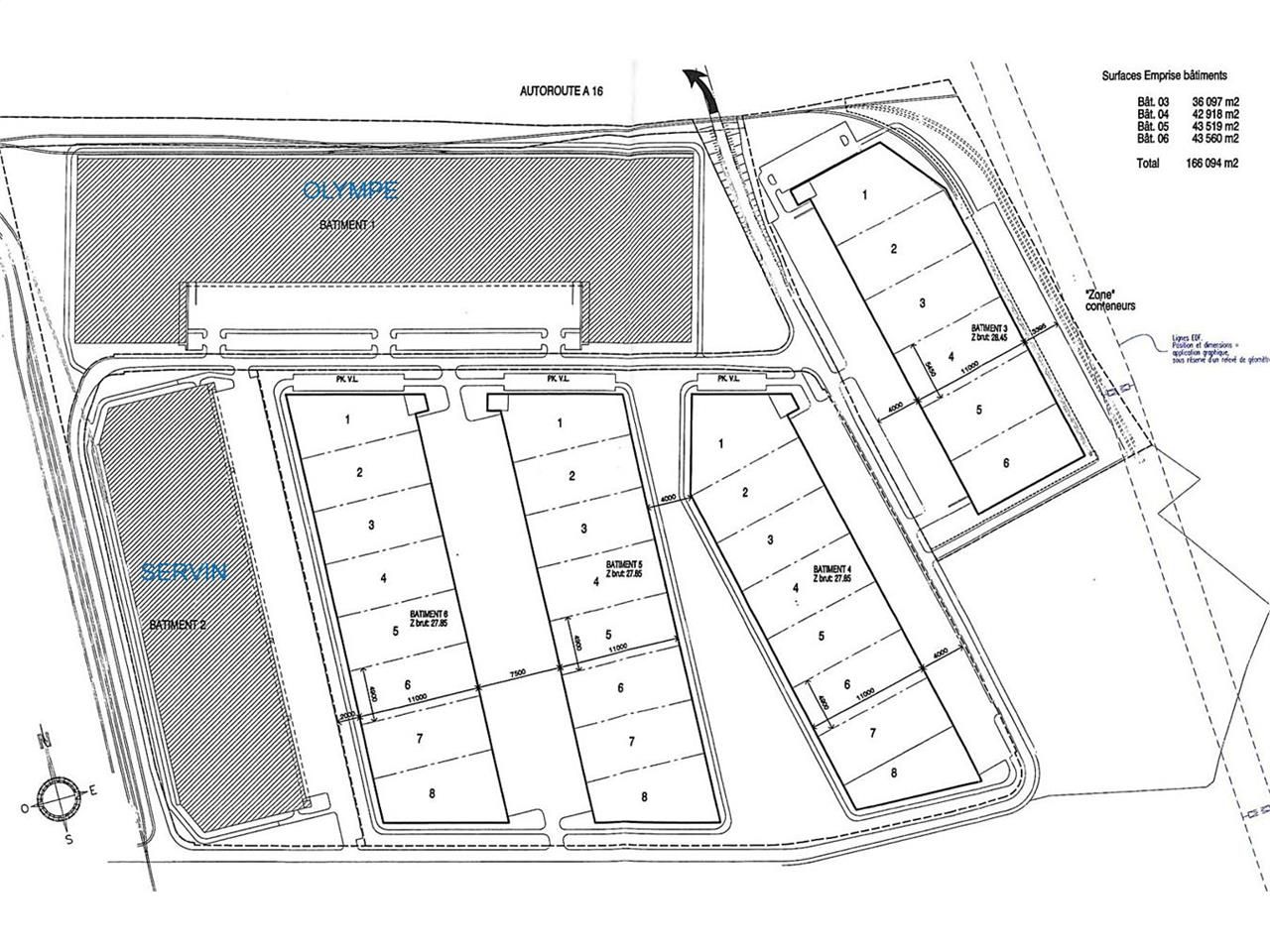 Location entrepots 20180 m² divisibles à partir de 10 m²