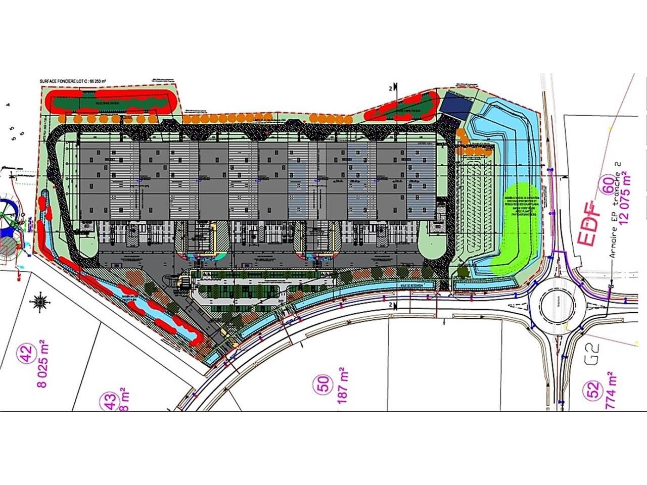 Location entrepots 18866 m² divisibles à partir de 6 m²