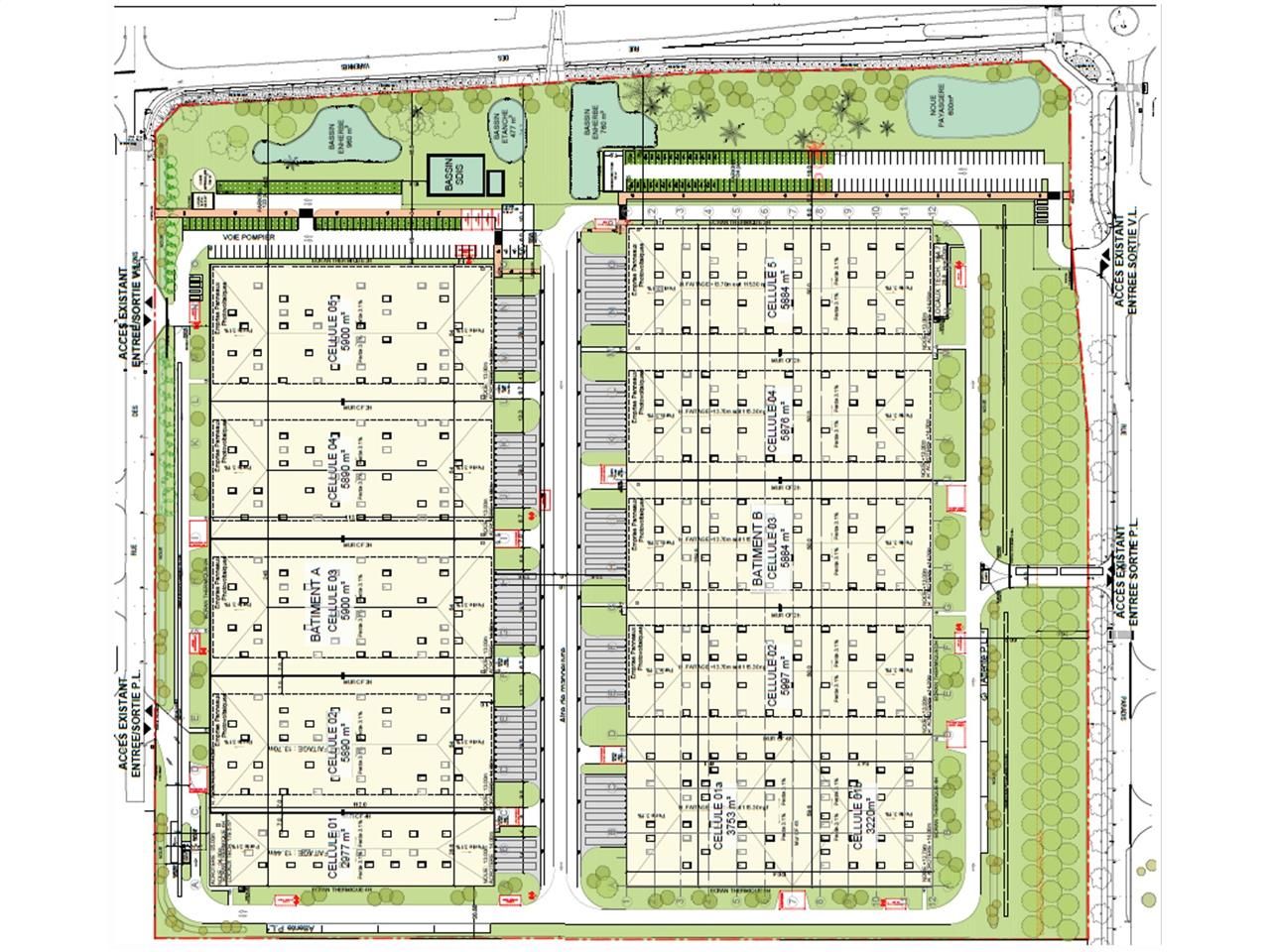 Location entrepots 49151 m² divisibles à partir de 10000 m²