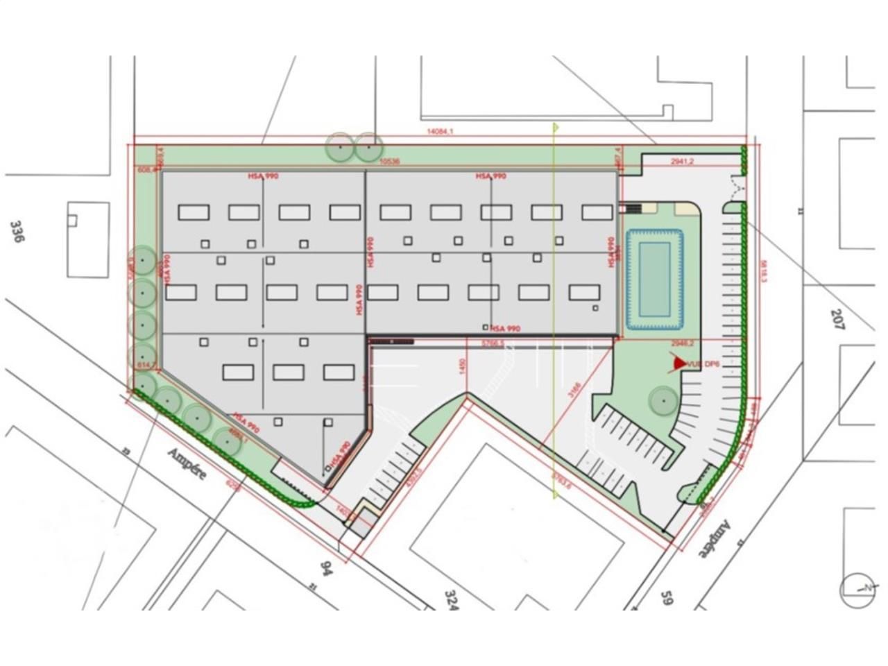 Location entrepots 5200 m² non divisibles