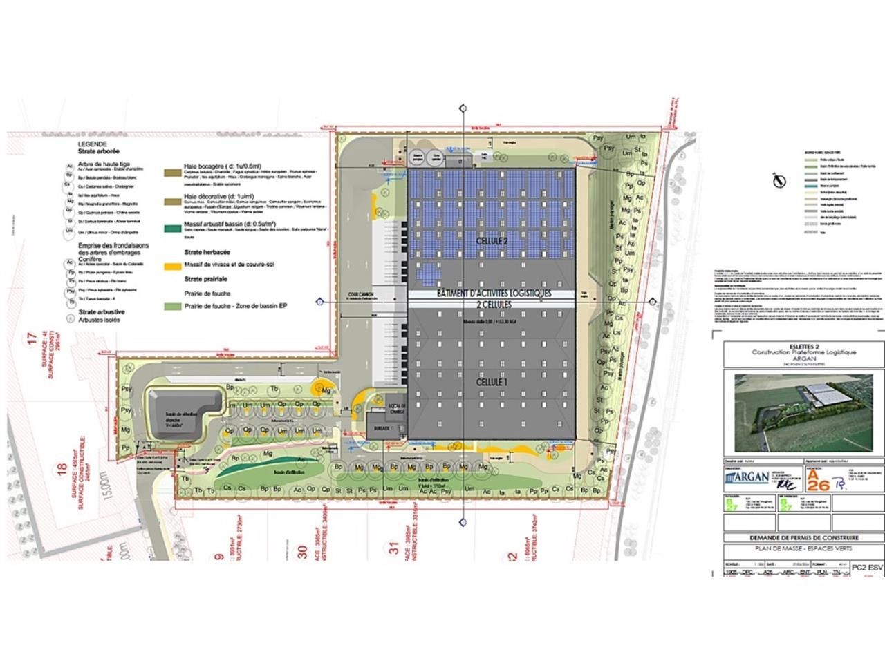 Location entrepots 15944 m² divisibles à partir de 500 m²
