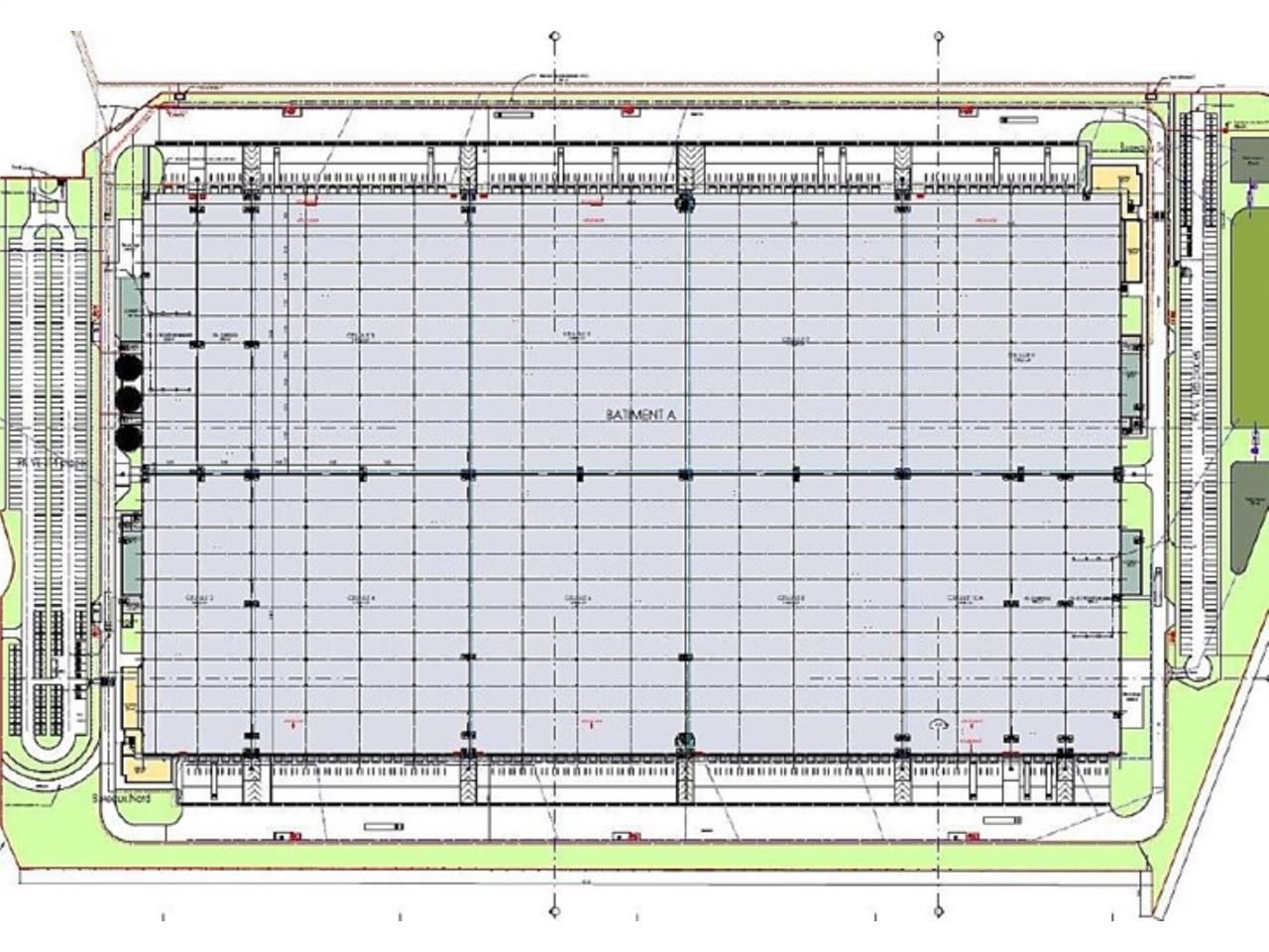 Location entrepots 111365 m² non divisibles