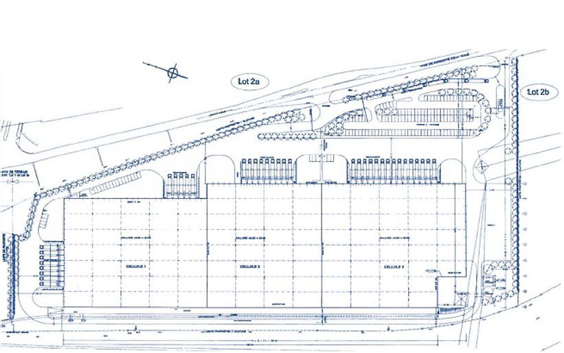 Location entrepots 10997 m² non divisibles