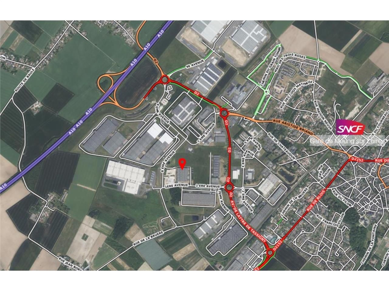 Location entrepots 10445 m² non divisibles