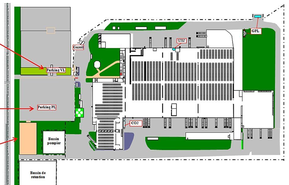 Location entrepots 37351 m² non divisibles
