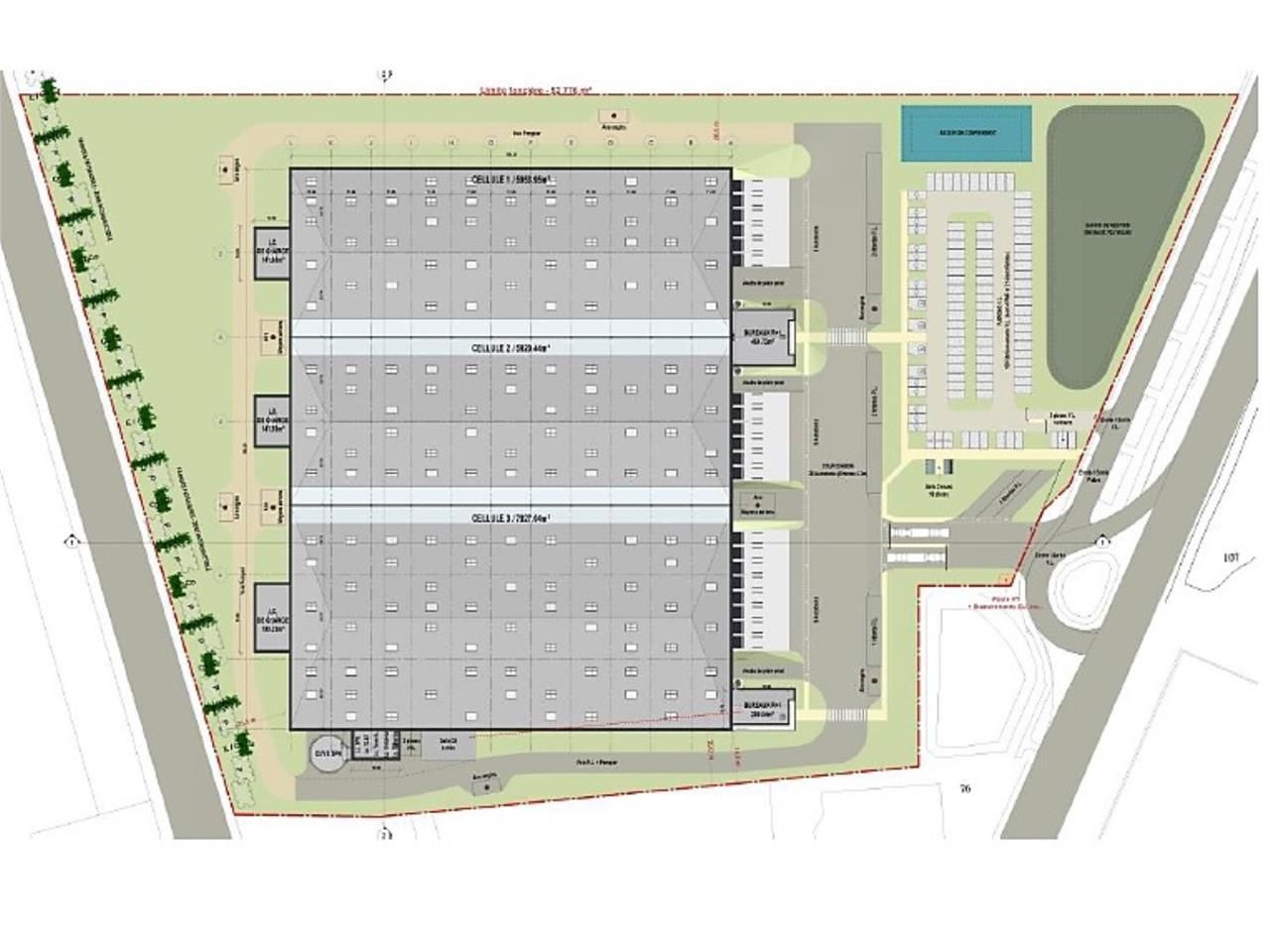Location entrepots 21200 m² divisibles à partir de 700 m²