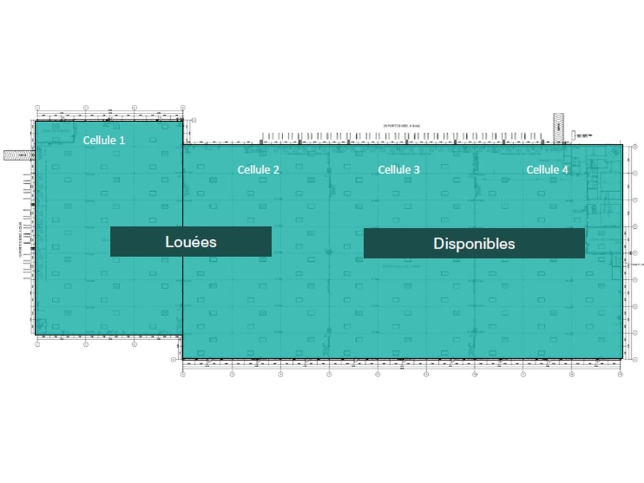 Location entrepots 14542 m² divisibles à partir de 6677 m²