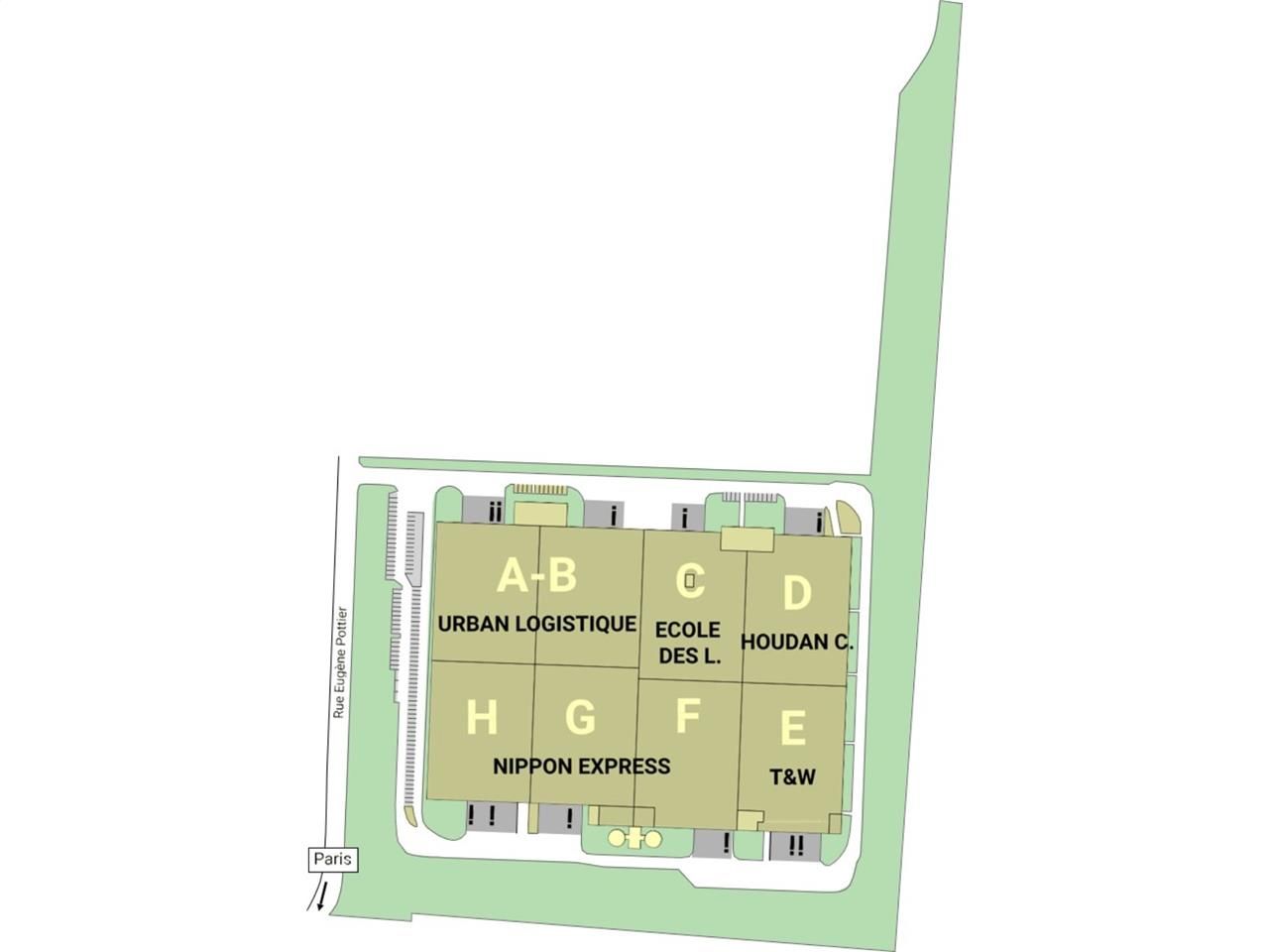 Location entrepots 15241 m² divisibles à partir de 184 m²