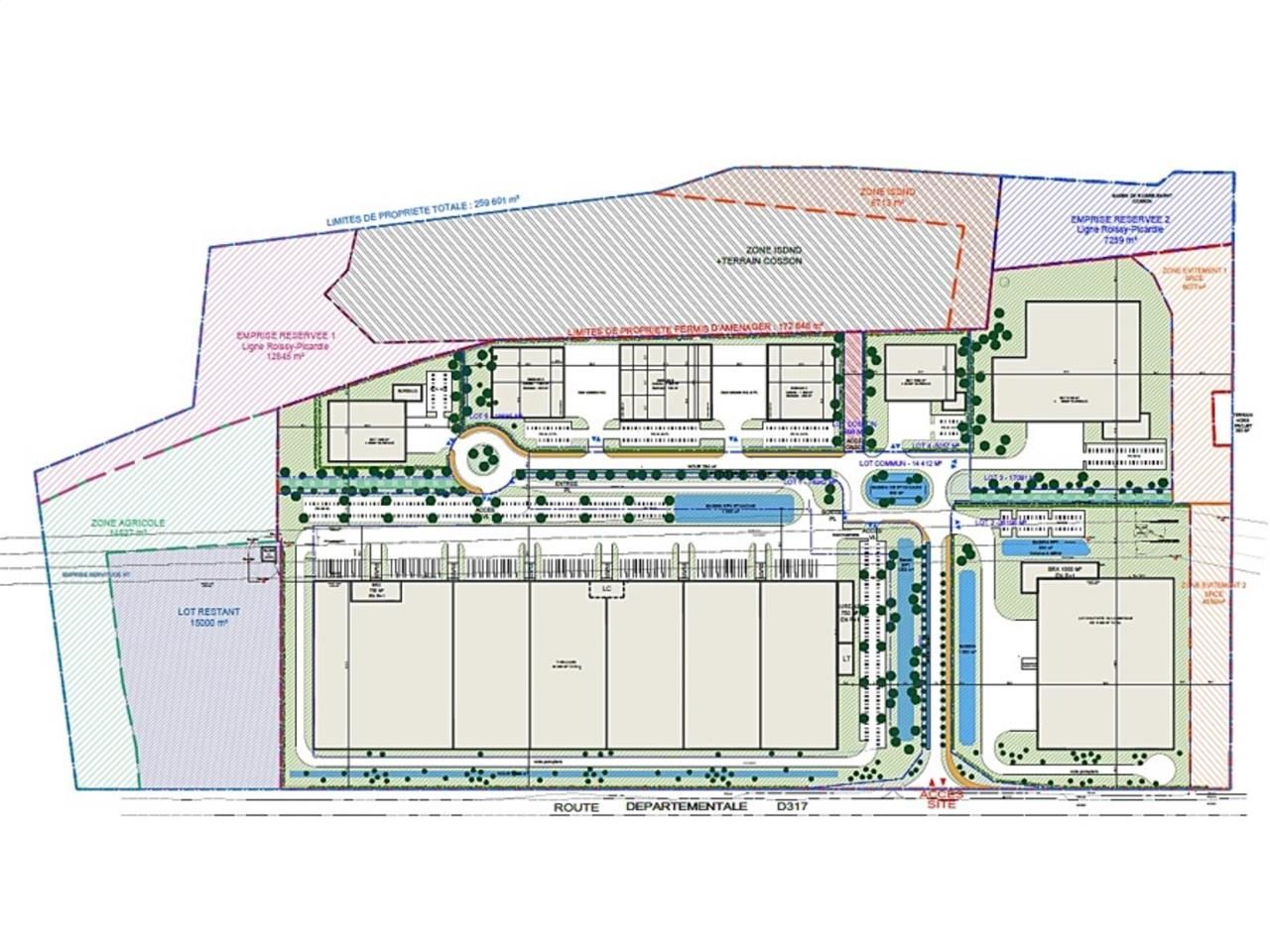Location entrepots 37037 m² non divisibles