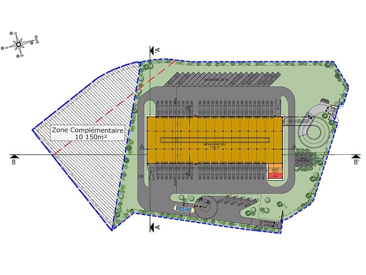 Location entrepots 8000 m² non divisibles