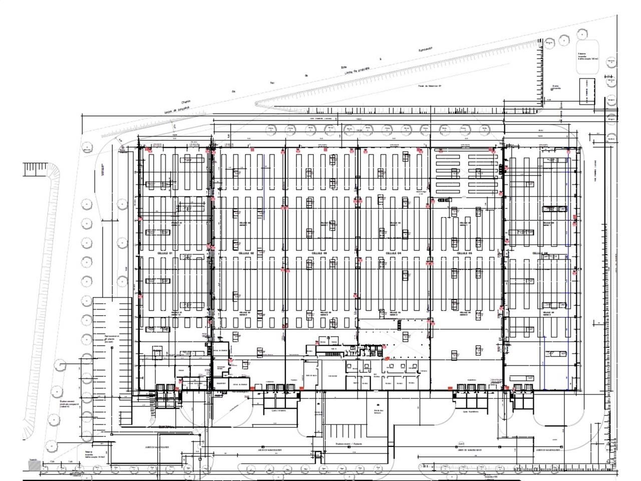 Location entrepots 20375 m² non divisibles