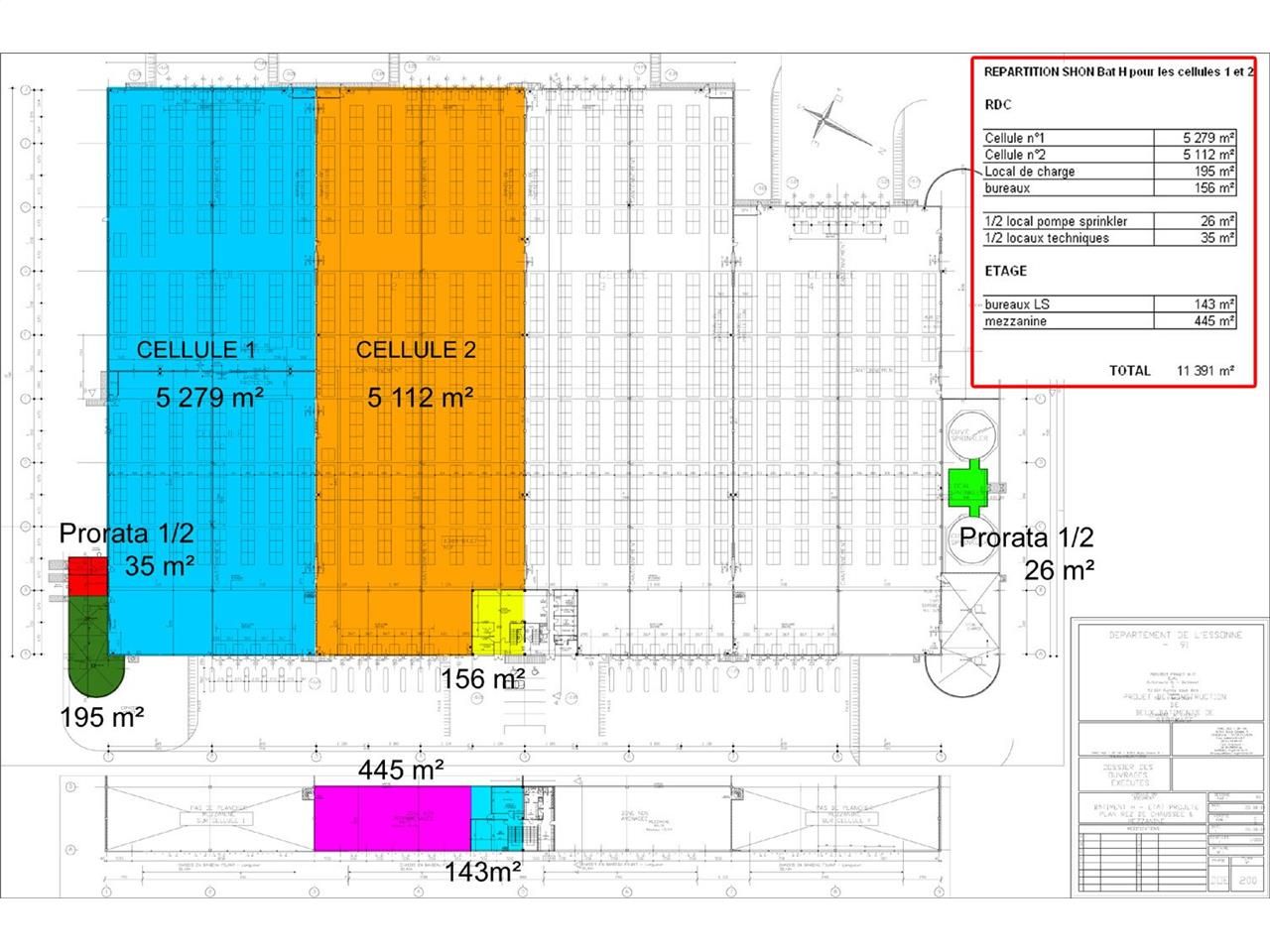 Location entrepots 11067 m² divisibles à partir de 4536 m²