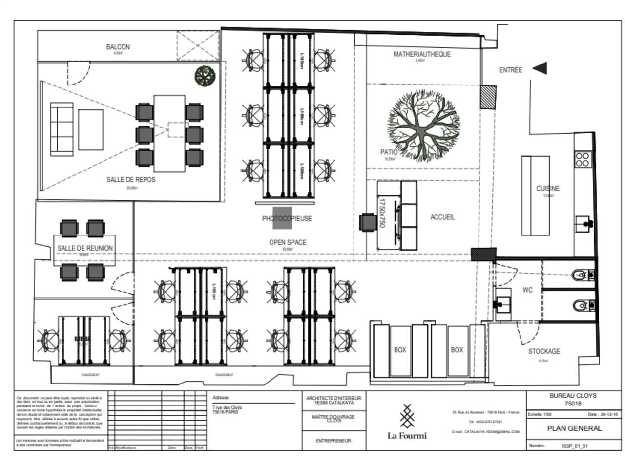 Vente bureaux 154 m² non divisibles