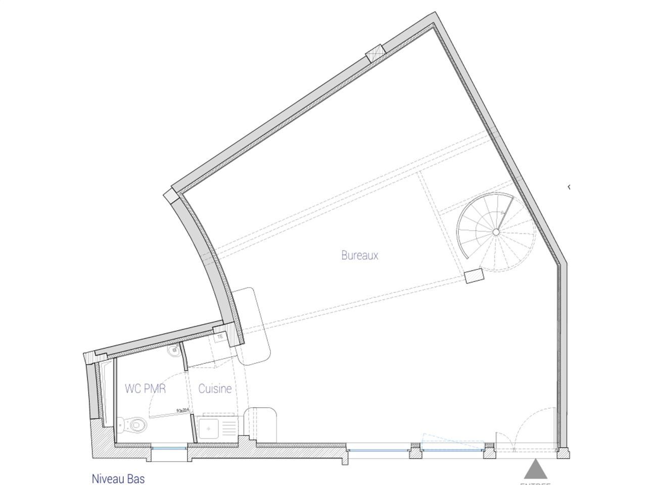 Vente bureaux 90 m² non divisibles