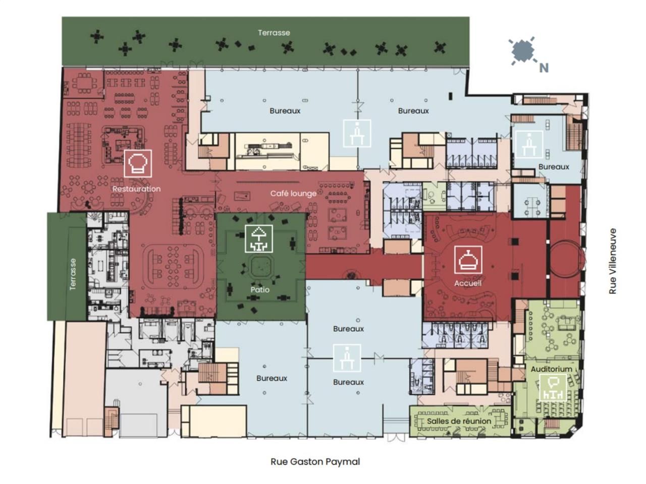 Location bureaux 15193 m² divisibles à partir de 855 m²
