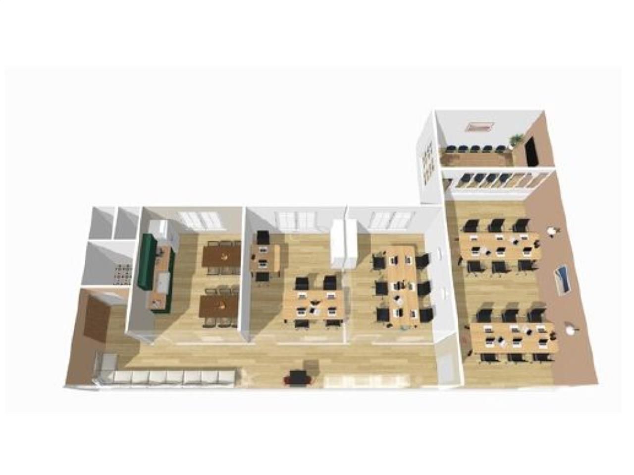 Bureaux fermé Coworking bureaux 140 m² non divisibles