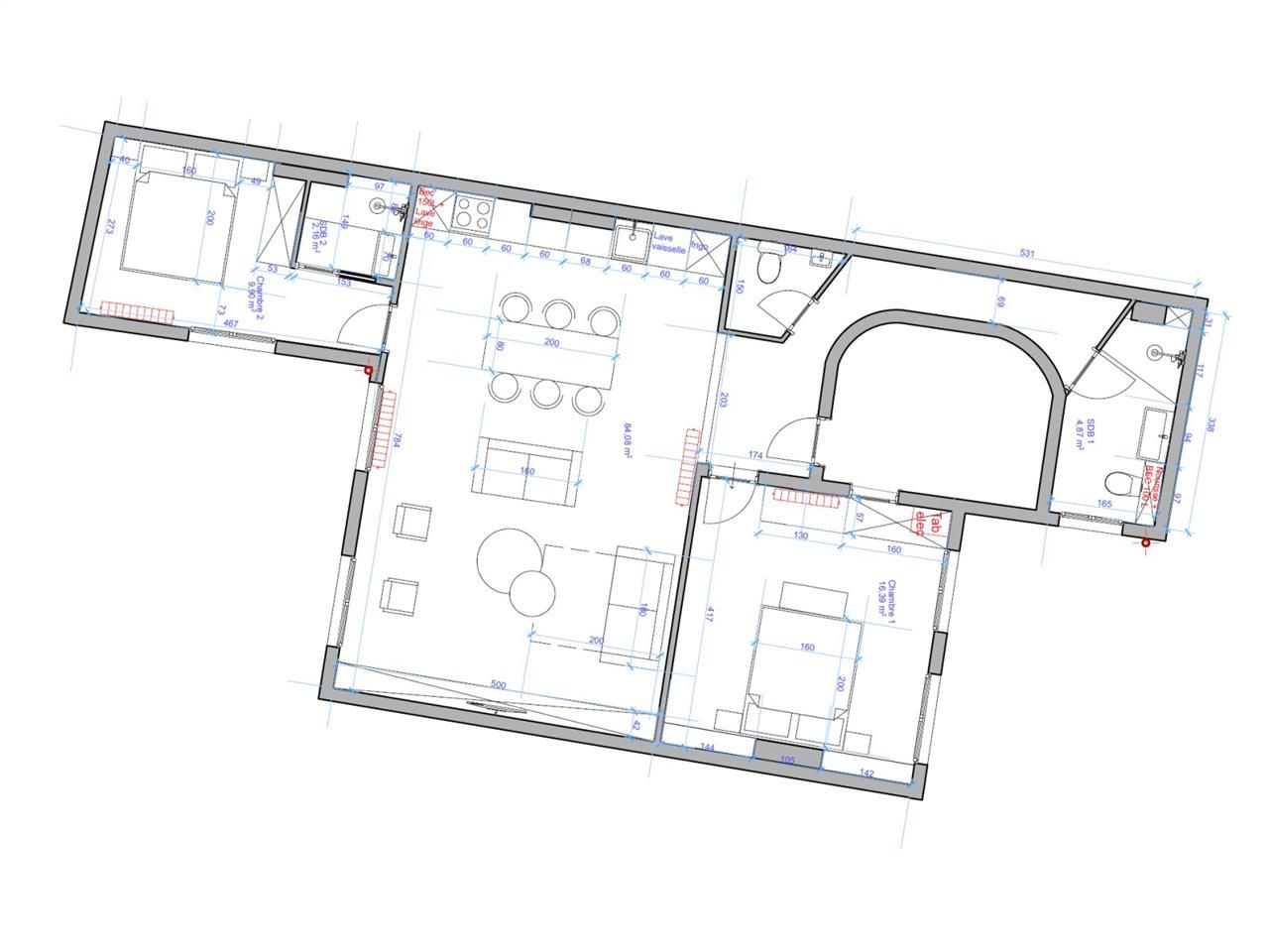 Vente bureaux 85 m² non divisibles